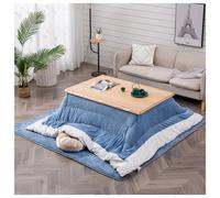 Set da tavolo con riscaldatore da tavolo, trapunta, tappeto riscaldante, tavolo Tatami, set da 4 pezzi, tavolo giapponese per il riscaldamento invernale per casa, soggiorno, ufficio, esterno (legno B)