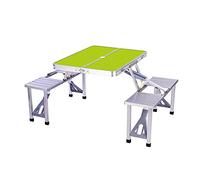 Set da tavolo multiuso: caratterizzato da un telaio resistente alla corrosione e un design pieghevole, questo versatile tavolo da campeggio è ideale per picnic, gite in campeggio, riunioni in giardino