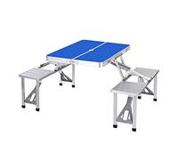 Set da tavolo multiuso: caratterizzato da un telaio resistente alla corrosione e un design pieghevole, questo versatile tavolo da campeggio è ideale per picnic, gite in campeggio, riunioni in giardino