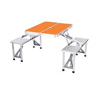 Set da tavolo multiuso: caratterizzato da un telaio resistente alla corrosione e un design pieghevole, questo versatile tavolo da campeggio è ideale per picnic, gite in campeggio, riunioni in giardino