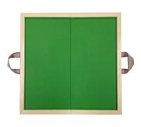 Set da tavolo pieghevole Mahjong, tavolo da gioco portatile in legno, tappetino rigido pieghevole per 4 giocatori, piattaforma quadrata