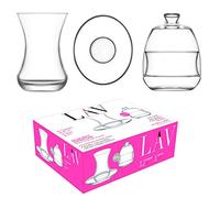 Set da tè Cay Seti con zuccheriera LAV Basak 12 pezzi + zuccheriera