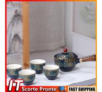 Set da tè cinese portatile Gongfu Kung Fu teiera girevole in ceramica teiera (H)