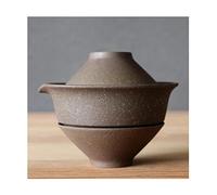 Set da tè di Viaggio Teiera in Ceramica Giapponese da 200 ml Bollitore per tè Gaiwan Tazza da tè per Puer 1 Ciotola 2 Tazze Set da tè Retro Bicchieri in Ceramica Grezza
