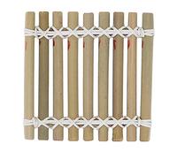 Set da tè in bambù Zattera Teiera vintage Vassoio per tazze Set da tè Kung Fu Accessori per ufficio domestico (Vero colore 10 * 10)