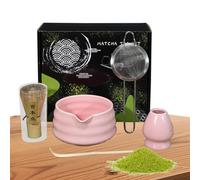 Set da tè in ceramica, set da tè Matcha dal design autentico, set professionale con frusta Matcha per amanti del matcha, principianti, familiari, amici, colleghi
