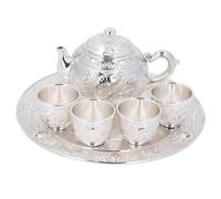 Set da tè in lega di zinco SETTA VINTAGE Rused resistente alla temperatura ad alta temperatura TEA SIGLIFICATA E CAPT CAPT con vassoio per decorazioni per la casa e tea feste