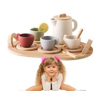 Set Da Tè In Legno - Seet Da È In Legno Principessa Per Bambine, Gioco Di Finzione Per L'ora Del, Da Gioco Per Bambini, Graziose Tazze E In Miniatura, Regalo Educativo E Fantasioso