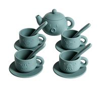 Set da tè in silicone leggero e realistico, accessori da cucina per far finta di giocare, per casa, feste prescolari, picnic, viaggi, attività di compleanno, ragazze e ragazzi