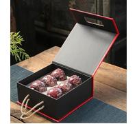 Set Da Tè Per Adulti 6 Pezzi Set Tazze Ceramica Trasformazione Forno Tazza Tè Kung Fu Tianmu Smaltato Ciotola Cinese Confezione Regalo Set Da Tè Portatili(F)