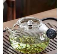 Set Da Tè Per Adulti Birra Domestica Puer Kung Fu Set Da Tè Tea Maker 750ml Cielo Stellato Maniglia Laterale Teiera In Vetro Resistente Al Calore Con Filtro Set Da Tè Portatili(Black)
