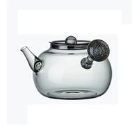 Set Da Tè Per Adulti Birra Domestica Puer Kung Fu Set Da Tè Tea Maker 750ml Cielo Stellato Maniglia Laterale Teiera In Vetro Resistente Al Calore Con Filtro Set Da Tè Portatili(Clear)