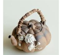 Set Da Tè Per Adulti Bollitore Per Tè Cinese Strumento Kung Fu Teiera Retro Raw Ore Old Rock Mud Pura Zucca D'argento Dipinta A Mano Vaso Per Travi Di Sollevamento 170ml Set Da Tè Portatili