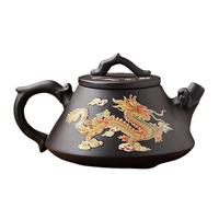 Set Da Tè Per Adulti Cambiare La Teiera E Il Set Da Tè Al Calore Del Vaso Di Argilla Viola Per Casa, Colore Della Fenice Drago Set Da Tè Portatili(Type-A)