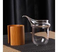 Set Da Tè Per Adulti Cinese Chahai Bicchieri 240ml Dispenser Per Tè Resistente Al Calore Kung Fu Set Da Bocca D'aquila Vetro Addensato Tazza Fiera Tubo Di Bambù Set Da Tè Portatili