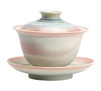 Set Da Tè Per Adulti Cinese Jingdezhen Zuppiera Set Da Tè Ciotola Kung Fu Chawan Tazze Giglio Forno Cambiamento Rosa Per Il Porcellana Set Da Tè Portatili