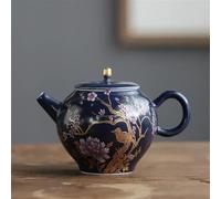 Set Da Tè Per Adulti Home Set Da Tè Bevande 200ml Bollitore Con Filtro Portatile Viaggio Palazzo Di Lusso In Ceramica Teiere Dipinte A Mano Fiori E Uccelli Teiera Set Da Tè Portatili(A)