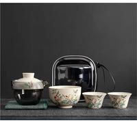 Set Da Tè Per Adulti Infusore Per Il Tè Portatile, Una Pentola Di Tre Tazze, Borsa Da, Set Fatto A Mano, Bellezza, Viaggio, Casa, Auto All'aperto Set Da Tè Portatili(Type-C)