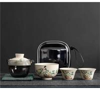 Set Da Tè Per Adulti Infusore Per Il Tè Portatile, Una Pentola Di Tre Tazze, Borsa Da, Set Fatto A Mano, Bellezza, Viaggio, Casa, Auto All'aperto Set Da Tè Portatili(Type-A)