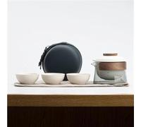 Set Da Tè Per Adulti Kit Teiera Tazza Tè Zen 1 Ciotola 3 Tazze Set Per La Casa Viaggio Borsa Portatile Esterno Forniture Cinese Set Da Tè Portatili(C)