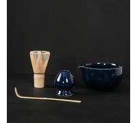 Set Da Tè Per Adulti Matcha Frusta Scoop Ceremic Ciotola Titolare 4 Pezzi Tradizionale Set Regalo Da Tè Cinese Forniture Cucina Set Da Tè Portatili(C)