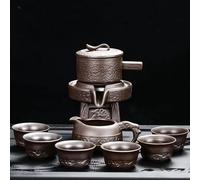 Set Da Tè Per Adulti Per La Produzione Domestica Di Set Da Tè Isolante Rotante Automatico In Stile Pigro In Ceramica Set Da Tè Portatili(A)