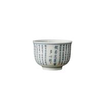 Set Da Tè Per Adulti Porcellana Cinese Tea Set Dipinto A Mano Cuore Sutra Bowl Travel Meditation Cup 1 Pcs Jingdezhen Fatto A In Ceramica Teacup Set Da Tè Portatili