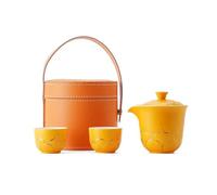 Set Da Tè Per Adulti Regalo Aziendale Tazza Express Ceramica Set Tè Viaggio Borsa Portatile Esterno Kung Fu Per Accompagnamento Bancario Set Da Tè Portatili(G)