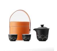 Set Da Tè Per Adulti Regalo Aziendale Tazza Express Ceramica Set Tè Viaggio Borsa Portatile Esterno Kung Fu Per Accompagnamento Bancario Set Da Tè Portatili(A)