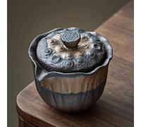 Set Da Tè Per Adulti Ritorno Lavoro Doratura Comodo Set Tazze Tè Kung Fu Zuppiera Antica Con Filastrocca Piccola Teiera Per Preparazione Set Da Tè Portatili(C)