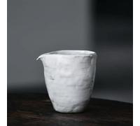 Set Da Tè Per Adulti Set Da Tè Cinese Accessori Tazza Della Giustizia Per La Casa Polvere Giapponese Yin Wihte Brocca Antica Ceramica Fatta A Mano Grossolana Set Da Tè Portatili(B 8.7X9CM 230ML)