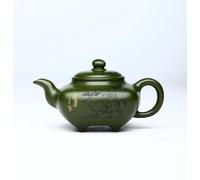 Set Da Tè Per Adulti Set Da Tè Kung Fu, Teiera In Argilla 200 Ml Fatta A Mano, Fagiolo Prezioso, Sabbia Verde, Difficile Confondere Set Da Tè Portatili
