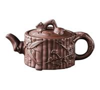 Set Da Tè Per Adulti Set Da Tè Kung Fu Teiera In Argilla Viola Fatta A Mano Bocca Larga Tre Amici Pentola In Rossa In Rilievo Set Da Tè Portatili(A)
