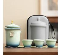 Set Da Tè Per Adulti Set Da Tè Viaggio In Vetro Per La Casa Accessori Portatili Per Esterni Artigianato Kit Museo Del Palazzo 1 Pentola 3 Tazze Set Da Tè Portatili(C)
