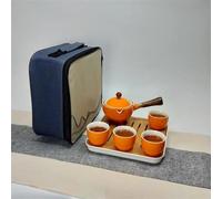 Set Da Tè Per Adulti Set Per Cerimonia Tè Kung Fu Rotante Cinese Automatico Rende Teiera Ceramica Domestica Portatile Viaggio Set Da Tè Portatili(H)