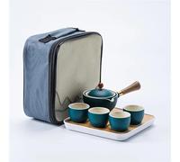 Set Da Tè Per Adulti Set Per Cerimonia Tè Kung Fu Rotante Cinese Automatico Rende Teiera Ceramica Domestica Portatile Viaggio Set Da Tè Portatili(A)