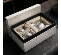 Set Da Tè Per Adulti Set Tazze Express Argento Dorato Ceramica Con Una Pentola Due Motivo Martello Tè Giapponese Kung Fu Per Casa Confezione Set Da Tè Portatili