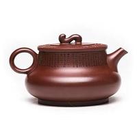 Set Da Tè Per Adulti Teiera Cinese Yixing Pentola Di Argilla Viola Fatta A Mano 220ml Miniera Cruda Drago Sangue Sabbia Fulu Ruyi Kung Fu Set Da Tè Set Da Tè Portatili
