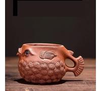 Set Da Tè Per Adulti Teiera Fugu Fatta Mano Creativa Kungfu Della Famiglia Con Zisha Yixing Viola Sabbia Per Bollitore Riscaldato Tazza Tè Set Da Tè Portatili(B)
