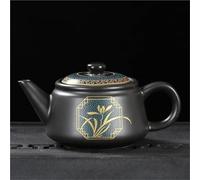 Set Da Tè Per Adulti Teiera In Porcellana Personalizzazione Tè Oolong Bollitore Fatto A Mano 240ml Set Da Vintage In Ceramica Nera Jingdezhen Set Da Tè Portatili(Type-C)