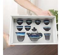 Set Da Tè Per Adulti Trasformazione Forno Sabbia Viola Fango Set Tè Kung Fu Teiera Tazza Cinese Set Da Tè Portatili(C)