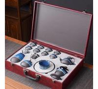 Set Da Tè Per Adulti Trasformazione Forno Sabbia Viola Fango Set Tè Kung Fu Teiera Tazza Cinese Set Da Tè Portatili(E)