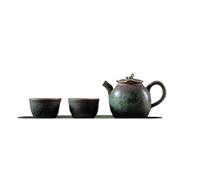 Set Da Tè Per Adulti Una Pentola Due Tazze Teiera In Ceramica Vassoio Da Tè In Set Lo Stagno Del Loto Al Chiaro Di Luna Kung Fu Ufficio Semplice Set Da Tè Portatili