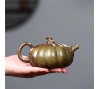 Set Da Tè Per Adulti Vaso Zucca Fatto A Mano Sezione Minerale Grezzo Fango Porcellana Cotta A Legna Bollitore Per Tè Zisha Set 290 Ml Teiere In Argilla Viola Yixing Set Da Tè Portatili