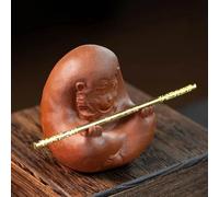 Set Da Tè Per Adulti Yixing Cinese Artigianato Animale Set Da Tè Decorazione Argilla Viola Fatto A Mano Domestico Scimmia Re Statua Ornamenti Set Da Tè Portatili