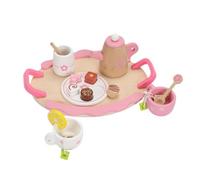Set da tè per Bambini, Teiera, Tazze, Vassoio, Gioco di Finzione per Bambine di età Compresa tra 3, 4, 5 E 6 Anni