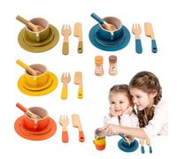 Set da tè Princess Party Set da tè per ragazze per bambini - Set da tè da dessert per i più piccoli,Gioca a a accessori alimentari tra cui tazze, assiett