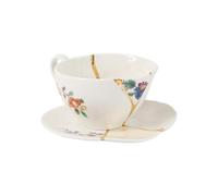 SET DA TE TAZZA E PIATTINO PORCELLANA KI