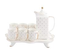 Set da Tè Tradizionale Set Da Tè In Ceramica Tazzine Caffè In Porcellana Europea Semplice 8 Pezzi Regalo Per Tazze Teiera Adulti