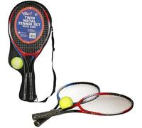 Set da Tennis per Bambini dalla A alla Z, in Metallo, con 2 Racchette e 1 Palla, per attività all'aperto